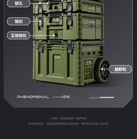绿林工具箱五金收纳盒组合拉杆堆叠箱式工业级新款基站型手拉大箱