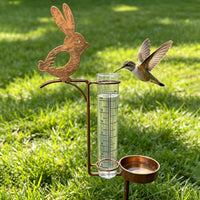 Rabbit Bird Feeder Stake Easy to Install Rabbit Rain Gauge Stake for Yard, Patio