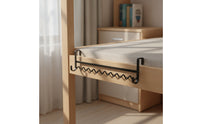 Slim Bedside Hanging Rack Metal Bed Hanger Easy to Reach Wave Hanging Rack Sturdy for Bunk Beds, Dorm Rooms