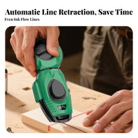 Carpenter Ink Reservoir Clear Marking Automatic Ink Line Leak-Resistant Design Carpentry Marking String Tool for Carpenters, Professionals