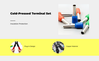 Copper Spade Terminal Crimp, Insulated Quick Disconnect