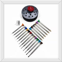 2-in-1 Watch Repair Screwdriver Set with Non-Slip Flathead, Bearing Turntable, PEEK Hand Press