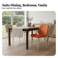 Upholstered Shell Chair Modern Design Indoor Furniture Sturdy Frame for Kitchen