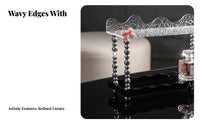 Rotating Makeup rotating organizer Elegant Design Cosmetic Holder Easy Assembly for Office