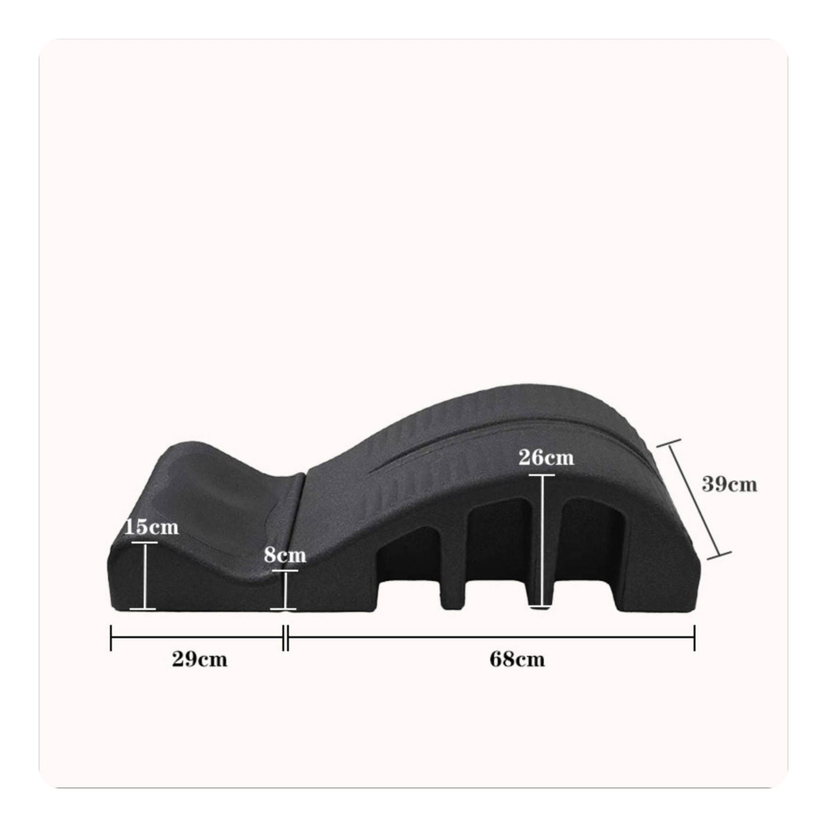 Pilates Spine Dense-Foam Foam Reformer Wedge Build Exercise Barrel