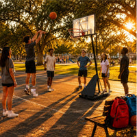 Adjustable Basketball Hoop Stand Clear Backboard Adjustable Basketball Hoop Stable Base