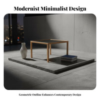 Square End Table Nordic aesthetic & for-m Square End Stand Modern minimalism for Homeowners