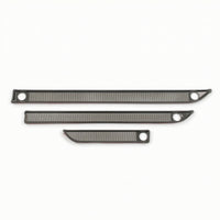 3 Pieces Center Console Air Outlet Trim Decorative Console Vent Trim with Mesh Low-Profile Lower Air Vent Cover for Dust Protection