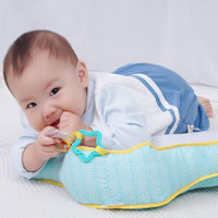 Skin-Friendly Tummy Time Pillow Detachable U-Shaped Pillow with Toys 2-in-1 Tummy Time Mat Comfortable for Infants, Babies, Newborns, Playtime