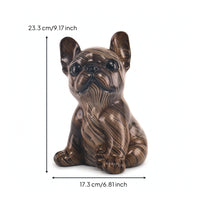 Dog Figurine Glossy Decorative Canine Sculpture Tabletop Home Decor for Entryway