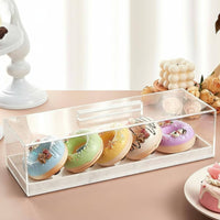 Cake Tray Lid Set Transparent Acrylic Cake Cover Dustproof for Bakers