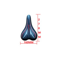 Thickened Mountain Bike Saddle Comfortable Waterproof Bike Saddle Wear-Resistant Cycling Gear PU Leather