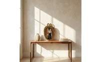 Oval Picture Frame Antique-Style Oval Photo Frame Decorative for Gallery Wall