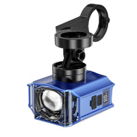 Handlebar-Mounted Bike Light with Digital Display Adjustable Cycle Front Light Waterproof Portable for Night Riding