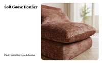 transformable floral Pouf 2-in-1 Function Floor Lounger Plush Upholstery Modern design for Students, Apartment