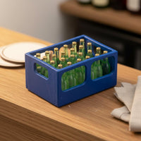 Beer Crate Model Lightweight Miniature Decor Gift Idea for Scene Display