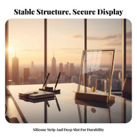 Long-Lasting Acrylic Certificate Holder Polished Edges A4 Document Display Stand Easy Assembly for Schools, Desk, Retail Shop