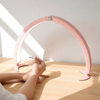 U-Shaped Foldable Beauty Lamp with Crescent Base Curved Crescent Nail Lamp 40W Crescent Light Adjustable for Shops