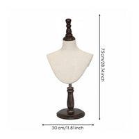 Mannequin Bust Stable Base Scarf Display Bust Elegant Look Necklace Display Rack for  Jewelers