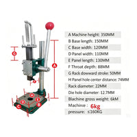 Tea Can Adjustable Height Manual Can Seamer Heavy Duty