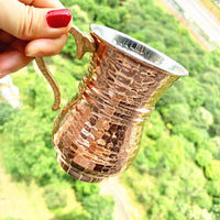 现货包邮 土耳其进口 纯手工紫铜咖啡壶酸奶壶水壶茶壶 多功能壶