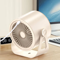 Desk Fan with Digital Display Quiet for Bedside