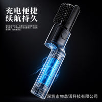 跨境爆款电动烧烤刷led灯旋转式清洁刷子户外露营烧烤架清洁工具