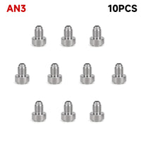 Stainless Steel AN3-20 Oil Line Connectors 10-Pack