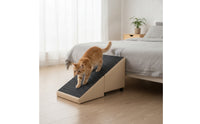 Pet Steps with Stool 2-in-1 Foldable Pet Stair Stable for Bedroom, Elderly Pets