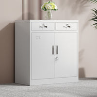 Lockable Filing Cabinet Partition Board Double-Door Filing Cabinet Compact