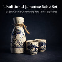 Japanese Sake Set, Minimalist Style Ceramic Drinkware