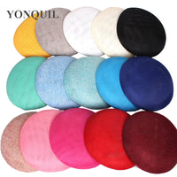 Round Imitation Hemp Yarn Hat Base for DIY Crafts - 15cm Diameter