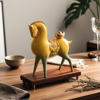 Horse Statue Polished Finish Horse Figurine Decor Decoration for Office