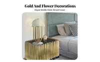 Single-Drawer Nightstand Light Luxury Design Bedside Cabinet Modern aesthetic scuffResistant for Homeowners