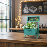 Chalkboard Planter Box Sturdy Tabletop Display Planter Easy to Arrange for Table