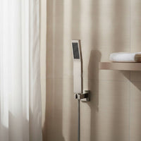 Handheld Hand Shower Leakproof Rectangular Hand Shower Pressurized Hardware for Washroom