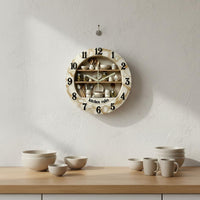 Kitchen Herb Wall Clock Nordic Design Herb Kitchen Clock Easy to Hang