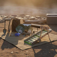 Lightweight Sluice Box Kit Easy Setup Aluminum Gold Sluice Foldable Design Portable Gold Prospecting Tool Beginner Friendly for Prospectors, Hobbyists, Beginners, River, Stream, Creek