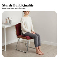 Curved spine Dining Chair Light Luxury Aesthetic Vanity Stool Modern Minimalist Design dense-fill Foam pad for Makeup Room
