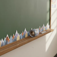 Blackboard Border Sticker Decorative Forest Border Tape Nature Theme for School
