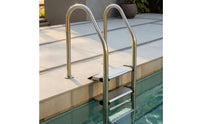 Polished Stainless Steel Pool Ladder Easy to Install Swimming Pool Ladder with Non-Slip Steps Stable Long-Lasting