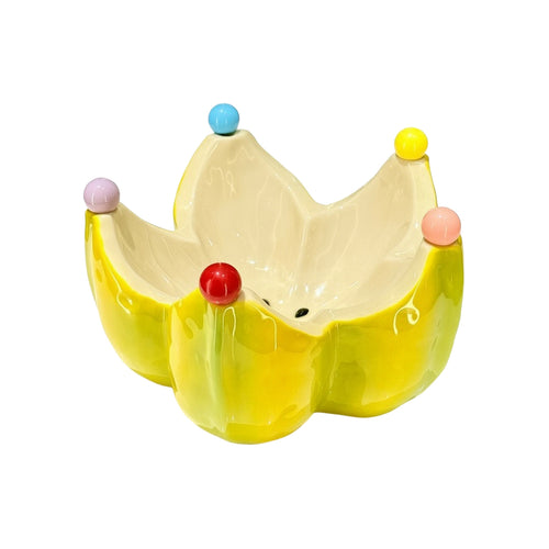 Starfruit Bowl with Forks Playful Serveware Cute for Tabletop