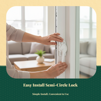 Adjustable aluminum door panel lock