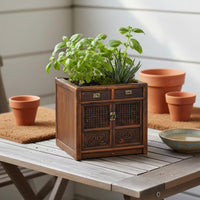 Chinese Cabinet Flower Pot Multi-Purpose House Decoration for Desktop