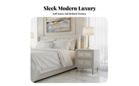 Bedside Table with Drawers Shell-Like Texture 2-Drawer Side Table Luxury design