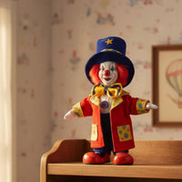Porcelain Clown Doll Souvenir Gift Handmade Porcelain Clown Poseable Limbs