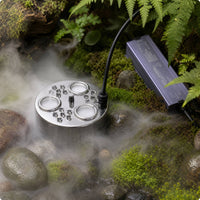 Stainless Steel High-Frequency Mist Maker Three-Head Mist Maker with 3 Heads Waterproof High-Frequency Fogger Compact for Ponds, Fountains, Aquariums