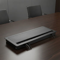 Desk Grommet with Brush Slim Cable Grommet with Brush Desk Cord Outlet Aluminum Hardware Easy to Install