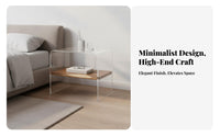 Single-Drawer End Table with Shelf 20th-century20th-century-era modern Modern Design Nightstand