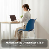 Modern Design Molded Shell Chair Nordic design Household Furniture Minimalist Indoor Furnishing Multi-Purpose for Office Workers, Homeowners, Interior Decorators, Dining Room, Kitchen, study Corner, Bedroom
